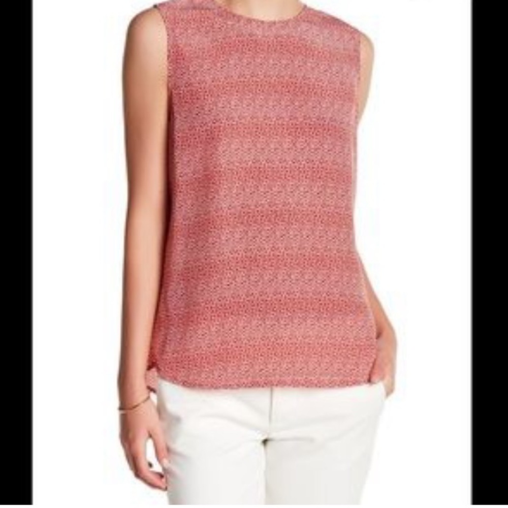 Equipment Femme | Silk Ditsy Floral Sleeveless Blouse - Picture 4 of 4